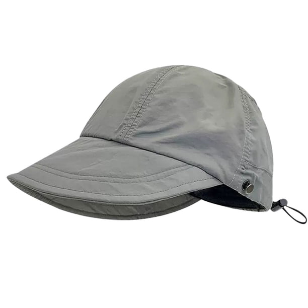 Sombrero de pescador de secado rápido ajustable con circunferencia de 54-58 cm, protector solar de verano para exteriores, se puede colgar con máscara, sombrero para el sol