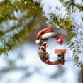 thumbnail image 5 of HomeDM 26 Letter Christmas Ornaments for Xmas Tree Decorations - Hanging Acrylic Pendants for Wreaths Rustic Farmhouse Home Decor (G), 5 of 6