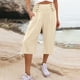 thumbnail image 2 of WILLBEST Pantalones Casuales para Mujer: Pantalones Anchos de Verano con Bolsillos para Mayor Comodidad Diaria. Extra Grande, 2 of 5