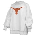 thumbnail image 4 of Women's Pressbox  Heather Gray Texas Longhorns Reversible Sweatshirt, 4 of 5