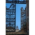 thumbnail image 2 of Eggers, Julie 11x14 Black Ornate Wood Framed with Double Matting Museum Art Print Titled - Italy-Tuscany-Montepulciano The wrought iron gate leading to the cemetery the Church of San Biaggio, 2 of 4