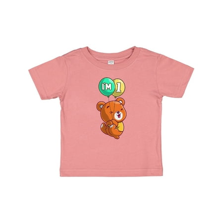 

Inktastic I m 1 Teddy Bear Gift Baby Boy or Baby Girl T-Shirt