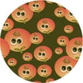 thumbnail image 1 of Ahgly Company Machine Washable Indoor Round Transitional Dark Bronze Brown Area Rugs, 3' Round, 1 of 7