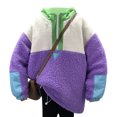 thumbnail image 1 of Sonducket Abrigo con capucha, chaqueta, sudaderas con capucha sueltas, regalo dulce práctico, ropa elegante para mujer, mano de obra fina, Abrigos y chamarras Violeta L, 1 of 6
