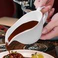 thumbnail image 6 of Creamer Sauce Bowl Gravy Boat Ceramic Durable Material for Christmas Thanksgiving Anniversary Serveware, 6 of 8