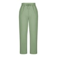 thumbnail image 4 of vigerkar Plus Size Baggy Sweatpants for Women with Pockets Warm Wide Leg Lounge Long Joggers Pants (Green, 5XL), 4 of 9