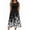 Black Small Floral, variant on Sleeveless Dress for Women Summer Midi Dress Dress Round Neck Tshirt Dress Plain Casual Loose Fit Shift Dresses Aline Sundress