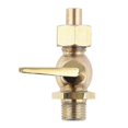thumbnail image 2 of Motorcycle petrol tap - brass 1/4-1/4 BSP fuel valve for vintage bikes, 2 of 2