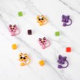 thumbnail image 2 of Cook With Color 6-Piece Halloween Bow Straw Toppers – Multicolor Drink Covers, Dishwasher Safe, 2 of 5