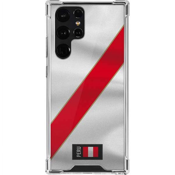 Skinit Countries of the World Peru Soccer Flag Galaxy S22 Ultra Clear Case