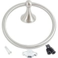 thumbnail image 3 of Coastal Towel Ring, Satin Nickel by Stone Harbor Hardware, 3 of 6