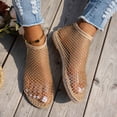 thumbnail image 6 of Xijirk Women's Sandals Closed Toe Design with Rhinestone Details Casual Summer Outfits Women's Sandals for Daily Wear and Fashion,Gold,7.5, 6 of 9