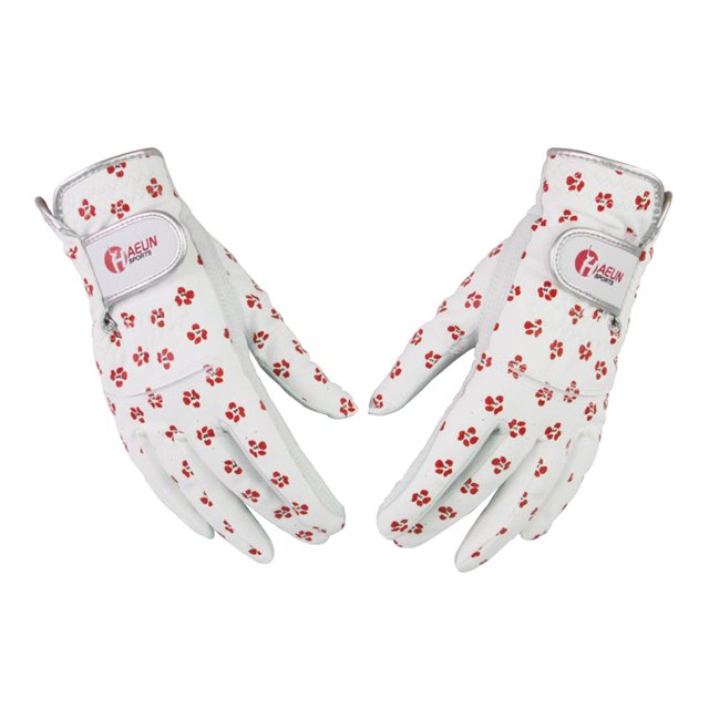 highdealcrafts MagiDeal - Guante de golf izquierdo y derecho de piel sintética blanca para mujer S Cola Guantes de golf para mujer