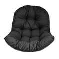 thumbnail image 1 of Cojín colgante para silla de huevo, grueso, lavable, suave, con forma de cesta colgante Negro, 1 of 8