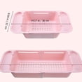 thumbnail image 2 of WHAMVOX  Retractable Tableware Rest Dish Drying Rack Bowl Racks Pink, 2 of 8
