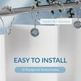 thumbnail image 4 of Bathway White Shower Curtain Liner, 72"W x 72"L Waterproof PEVA Plastic Shower Curtain Liner for Bathroom with Magnets, 4 of 8