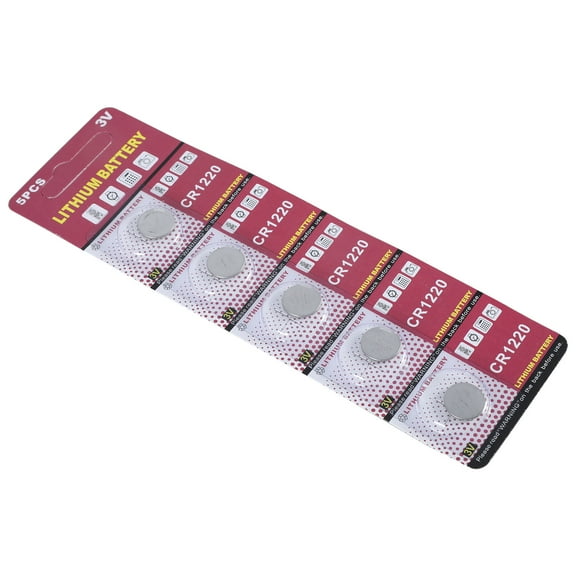 lixuesong Pack Of 5 CR1220 Coin Cell Batteries 3V CR1220 Lithium Batteries For Toy,Calculators, Remote Controls 12mm Diameter