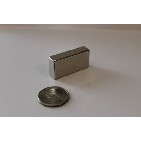 

Neodymium Magnets 1-1/2 x 3/4 x 3/8 Grade N52 (Highest Available) Nickel Coated Block Rare Earth Exceptionally Powerful