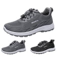 thumbnail image 5 of NOKIO Men's Knit Sneakers Breathable Wide Width Summer Sport Shoe Lightweight Comfortable Road Running Shoes Anti-S𝗅ip La𝖼e Up Training Shoes Soft Sole Hiking Shoes for Back to College, 5 of 9