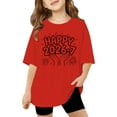 thumbnail image 4 of SUYIDA Cool Cartoon Print Boys Short Sleeve T-Shirt Comfortable Casual Tee For Kids Childrens Graphic Top Red,3-4 Years, 4 of 4