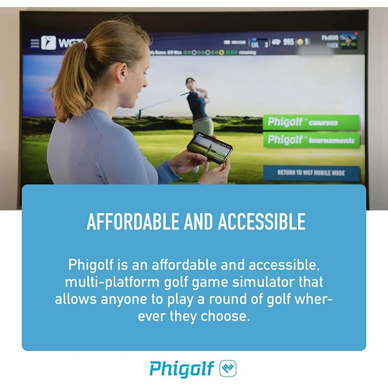Phigolf Portable and Affordable Mobile Golf Simulator with