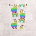 thumbnail image 6 of Soft Hand Towels 2 Packs Bath Towels Rainbow Llama Absorbent Washcloths Multipurpose for Bathroom Gym Hotel Spa, 6 of 6