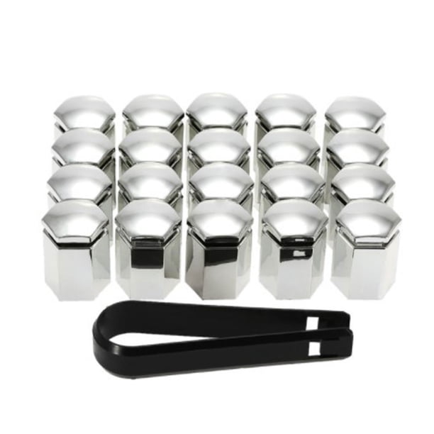 Scienceny Tapa de válvula de neumático de coche ABS de 20 piezas, reemplazo portátil elegante, Protector Hexagonal Universal, accesorios de Vehículos, repuestos y accesorios Mis Plata