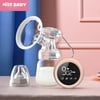 OLOEY Electric Breast Pump, Hands Free Breast Pump, Portable Electric Breastfeeding Pump, Pain Free, Silent, Single, Rechargeable Milk Pump, with LCD Screen Massage