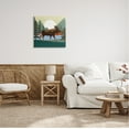 thumbnail image 2 of Stupell Industries Lakeside Woodlands Moose Walking Setting Sun Graphic Art Gallery-Wrapped Canvas Print Wall Art, 24x24, by Victoria Barnes, 2 of 6