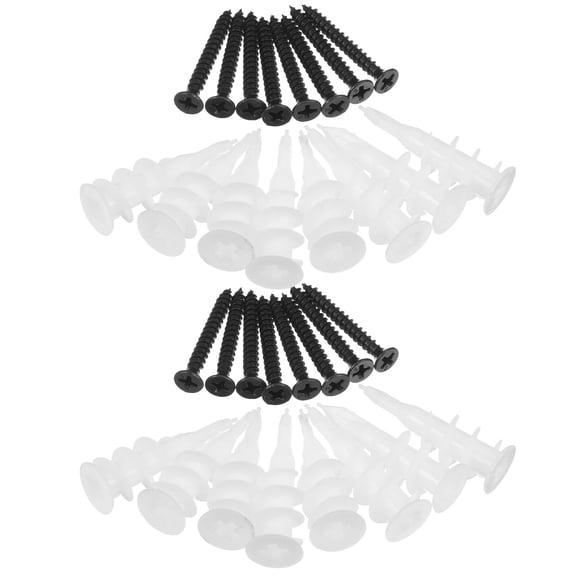 WHAMVOX WORGEOUS 100 Sets Wall Anchors for Drywall Heavy Duty Fastener in Black