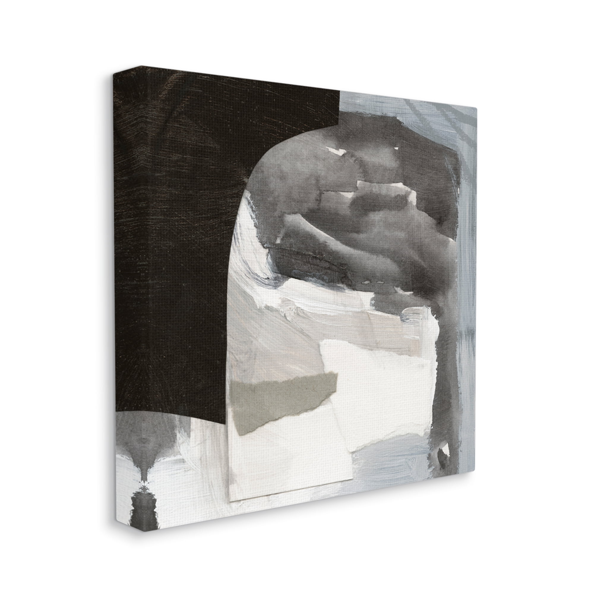 Stupell Industries Abstract Arch Shape Bold Layered Painting Strokes Painting Gallery Wrapped Canvas Print Wall Art, Design by Victoria Barnes