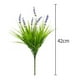 thumbnail image 3 of Inteprter 12 unids/set maceta colgante de patio de bajo mantenimiento con hierbas y flores artificiales elegante Flores artificiales 12 sucursales, 3 of 6