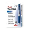 thumbnail image 2 of Wow! Gel Pen, Retractable, Medium 0.7 Mm, Blue Ink, Clear/blue Barrel, Dozen | Bundle of 10 Dozen, 2 of 5