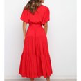 thumbnail image 4 of Vestido vintage informal, vestido largo de verano para mujer, vestido con volantes laterales, vestido largo fluido para mujer, calidad en la que puede confiar, 4 of 6
