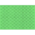 thumbnail image 1 of Ahgly Company Indoor Rectangle Checkered Emerald Green Modern Area Rugs, 2' x 4', 1 of 4