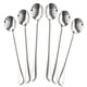thumbnail image 5 of Soup Spoons Round Spoons Long Handle Silver Soup Ladle Thickening Spoon, 5 of 9