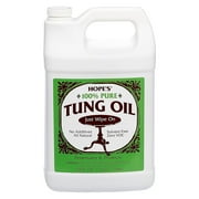 Hope's Pure Tung Oil, Waterproof Natural Wood Finish and Sealer, 128 Fl Oz