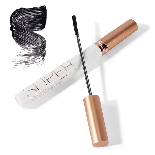 O'CHEAL Mascara Volumen y longitud Impermeable Negro Natural Thrive Mascara Líquido Extensiones de pestañas Maquillaje de ojos Definir rizado Larga duración A prueba de manchas Pestañas hipoalergénica