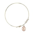 thumbnail image 2 of 7 1/2 inch Round Double Loop Bangle Bracelet w/ St. Remigius of Reims in Gold-Filled, 2 of 3