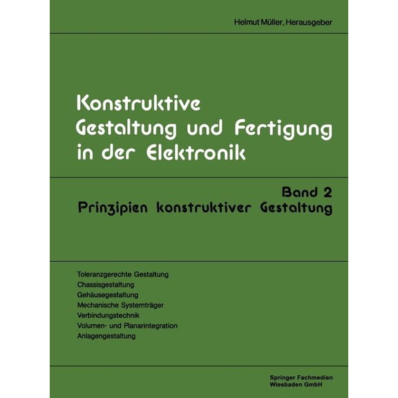Konstruktive Gestaltung Und Fertigung in Prinzipien Konstruktiver Gestaltung, (Paperback)