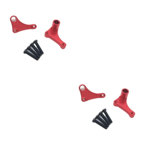 Speravity 2 piezas de control remoto de metal parte de la dirección del automóvil reemplazo portátil actualización desmontable piezas de Rojo 2piezas