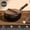 26cm/10.24inch1, variant on 3 Sizes Handmade Uncoated Cast Iron Deep Frying Pan 9.45/10.24/11.02 Inch, Multi-Function Skillet Stew Pot Compatible with Induction & Gas Stoves for Family Daily Holiday Cooking