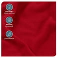 thumbnail image 4 of Super Soft Fleece Sheet Set - King Size - Extra Plush Polar Fleece, No-Pilling Bed Sheets - All Season Cozy Warmth (King, Red), 4 of 9