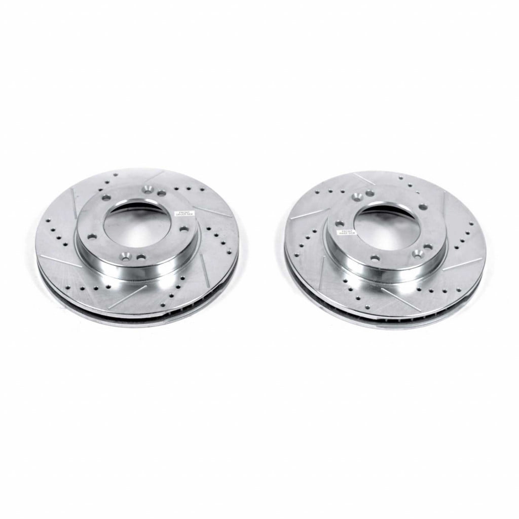Power Stop JBR1512XPR Front Evolution Drilled & Slotted Rotor Pair 