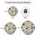 thumbnail image 6 of Wall Clock Cooking Kitchenware Clocks PVC Silent Non-Ticking Battery Operated Decorative Kitchen Tool Black Plaid Round Clock for Home Living Room Kitchen Bedroom Office School Wall Decor 14 Inch, 6 of 9