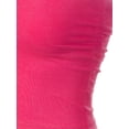 thumbnail image 5 of Made by Olivia Women's Solid Casual Summer Side Shirring Scrunched Double Layered Tube Top, 5 of 5