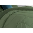 thumbnail image 5 of 1 Piece Luxury U Shape Pattern Comforter By D.N.G. BEDDINGS Premium Super Soft, 1000 Thread Count 100% Egyptian Cotton Oversized Super King Size Moss Color, 5 of 9