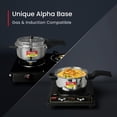 thumbnail image 5 of Prestige Deluxe Alpha Svachh Stainless Steel Pressure Cooker with Alpha Base and Deep Lid for Spillage Control - 3 Liter, 5 of 6