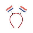 thumbnail image 2 of Diadema con lazo con la bandera de la Copa del Mundo de EE. UU., Canadá y México, decoración para fiestas de fanáticos, diadema con bandera, diadema de plástico, 2 of 6
