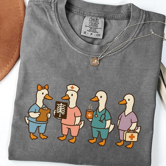 Nurse Goose Shirt Funny Registered Nurse TShirt Silly RN Nurse TShirt Radiology TShirt Nur